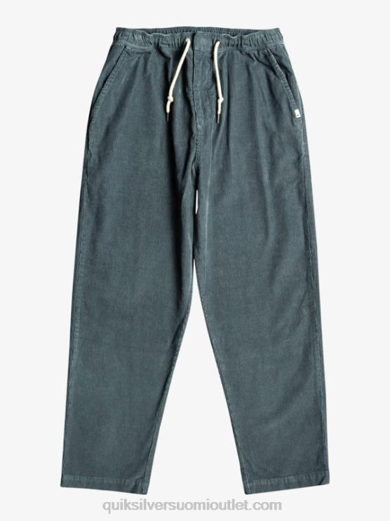 Quiksilver D6JJ921 miehet tumma liuskekivi cord beach cruiser vakosamettihousut