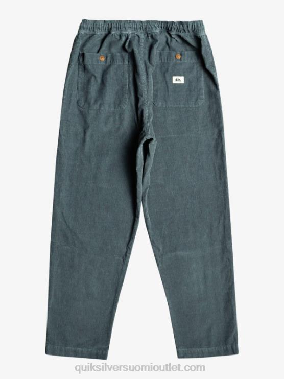 Quiksilver D6JJ921 miehet tumma liuskekivi cord beach cruiser vakosamettihousut