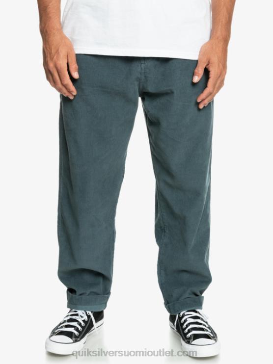 Quiksilver D6JJ921 miehet tumma liuskekivi cord beach cruiser vakosamettihousut