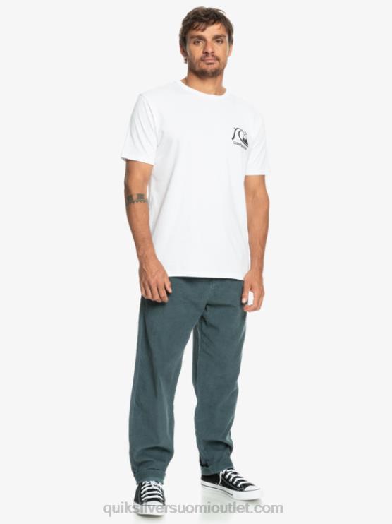 Quiksilver D6JJ921 miehet tumma liuskekivi cord beach cruiser vakosamettihousut
