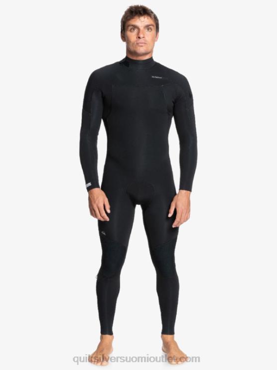 Quiksilver D6JJ1174 miehet musta 4/3 jokapäiväistä selkävetoketjullista märkäpukua