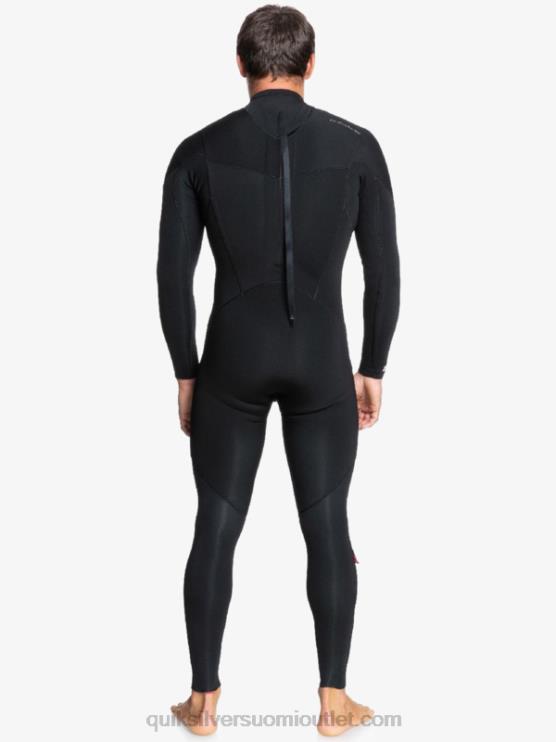 Quiksilver D6JJ1174 miehet musta 4/3 jokapäiväistä selkävetoketjullista märkäpukua
