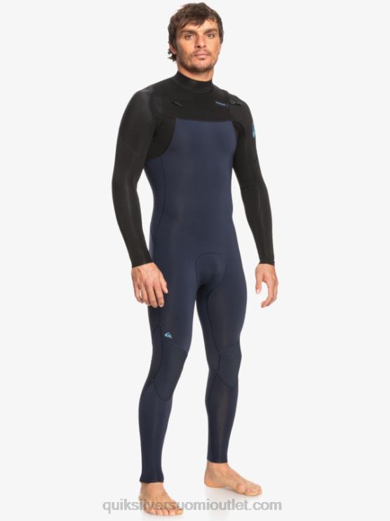 Quiksilver D6JJ1278 miehet tumma laivastonsininen/musta 3/2 päivittäistä istuntoa rinnassa vetoketjullinen märkäpuku