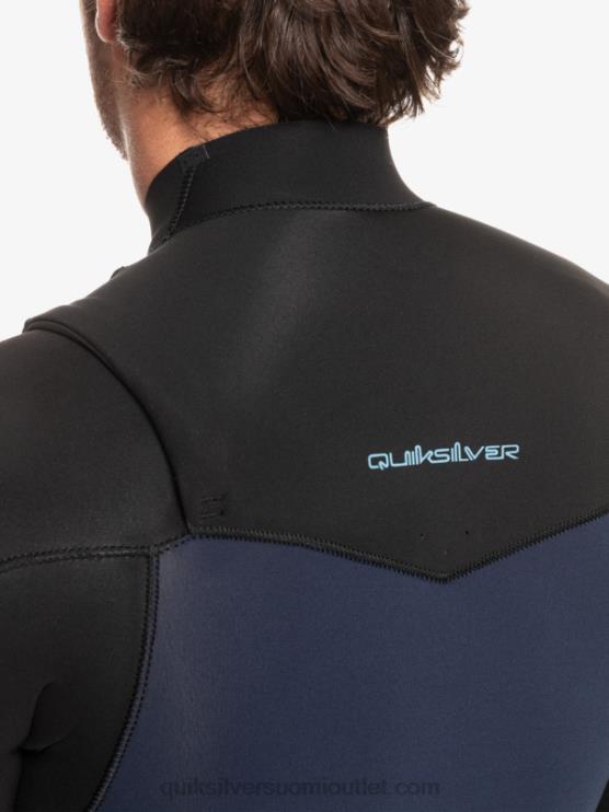Quiksilver D6JJ1278 miehet tumma laivastonsininen/musta 3/2 päivittäistä istuntoa rinnassa vetoketjullinen märkäpuku