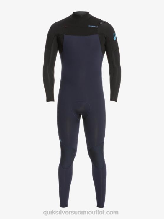 Quiksilver D6JJ1278 miehet tumma laivastonsininen/musta 3/2 päivittäistä istuntoa rinnassa vetoketjullinen märkäpuku
