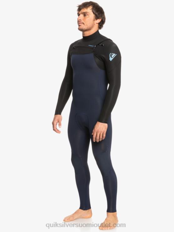 Quiksilver D6JJ1278 miehet tumma laivastonsininen/musta 3/2 päivittäistä istuntoa rinnassa vetoketjullinen märkäpuku