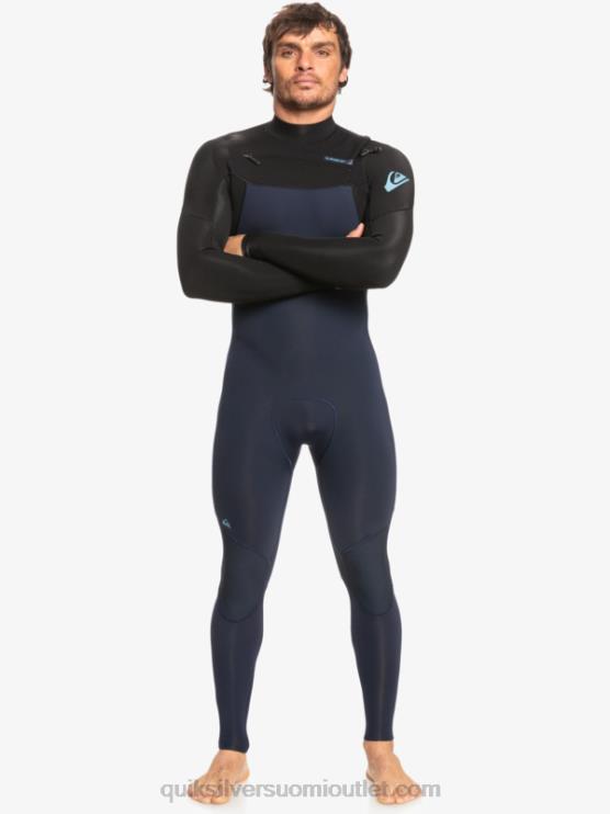 Quiksilver D6JJ1278 miehet tumma laivastonsininen/musta 3/2 päivittäistä istuntoa rinnassa vetoketjullinen märkäpuku