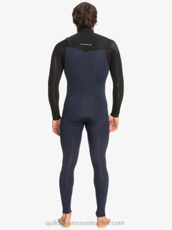 Quiksilver D6JJ1278 miehet tumma laivastonsininen/musta 3/2 päivittäistä istuntoa rinnassa vetoketjullinen märkäpuku