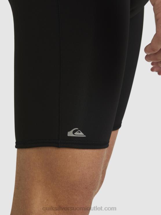 Quiksilver D6JJ1432 miehet musta 2/2 mm:n arkikäyttöinen lyhythihainen vetoketjullinen jousipuku