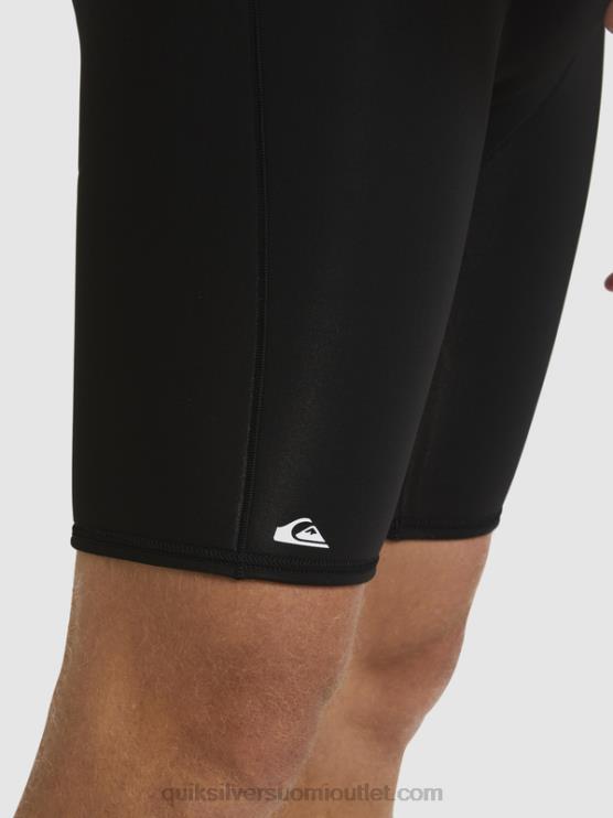 Quiksilver D6JJ1433 miehet musta/ase metalli 2/2 mm:n arkikäyttöinen lyhythihainen vetoketjullinen jousipuku