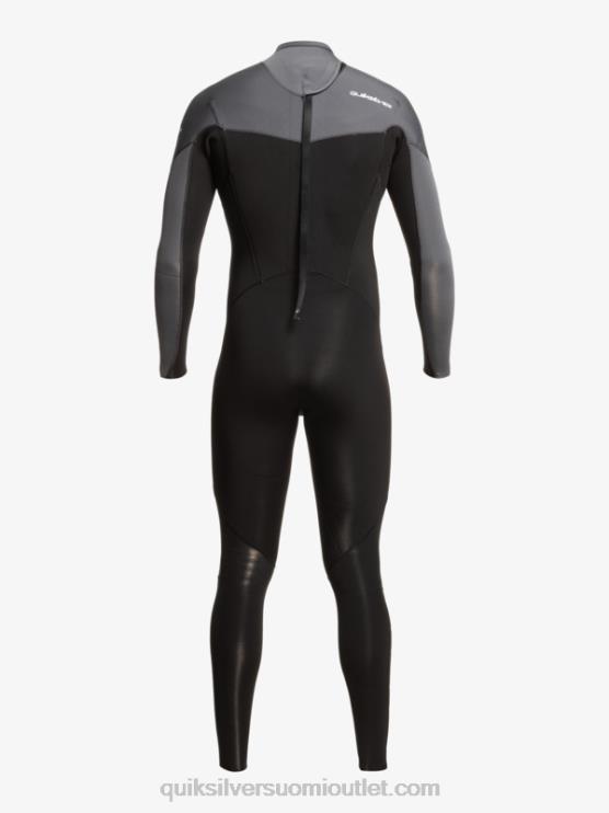 Quiksilver D6JJ926 miehet musta/ase metalli 3/2 päivittäistä käyttökertaa, selkävetoketjullinen märkäpuku