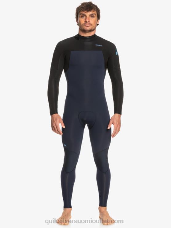 Quiksilver D6JJ927 miehet tumma laivastonsininen/musta 3/2 päivittäistä käyttökertaa, selkävetoketjullinen märkäpuku