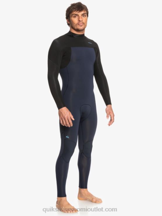 Quiksilver D6JJ927 miehet tumma laivastonsininen/musta 3/2 päivittäistä käyttökertaa, selkävetoketjullinen märkäpuku