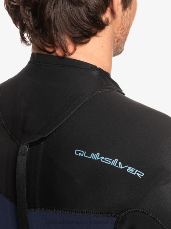 Quiksilver D6JJ927 miehet tumma laivastonsininen/musta 3/2 päivittäistä käyttökertaa, selkävetoketjullinen märkäpuku