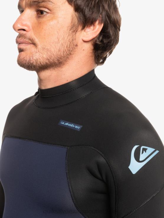 Quiksilver D6JJ927 miehet tumma laivastonsininen/musta 3/2 päivittäistä käyttökertaa, selkävetoketjullinen märkäpuku