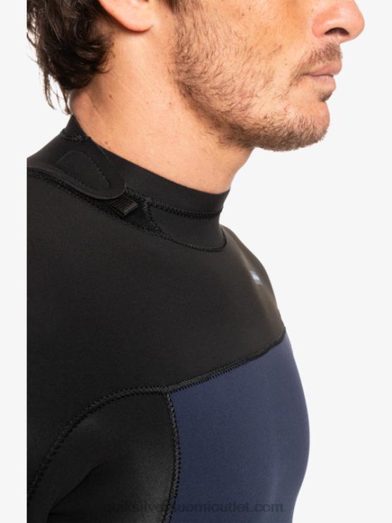 Quiksilver D6JJ927 miehet tumma laivastonsininen/musta 3/2 päivittäistä käyttökertaa, selkävetoketjullinen märkäpuku