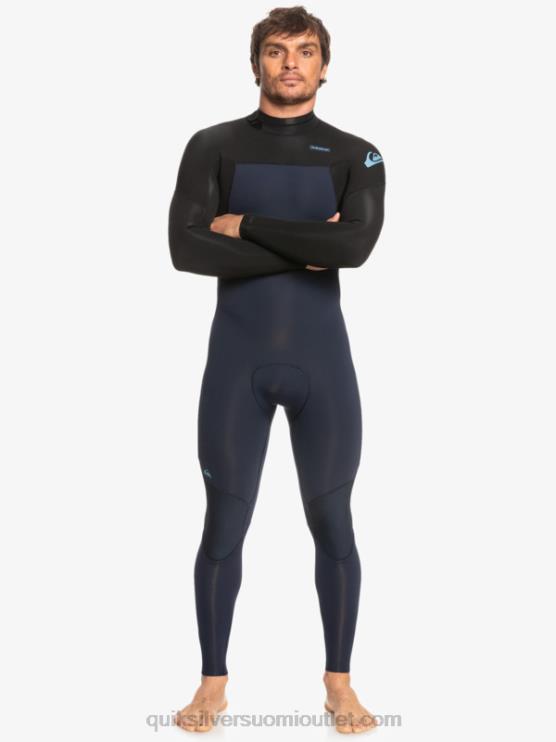 Quiksilver D6JJ927 miehet tumma laivastonsininen/musta 3/2 päivittäistä käyttökertaa, selkävetoketjullinen märkäpuku