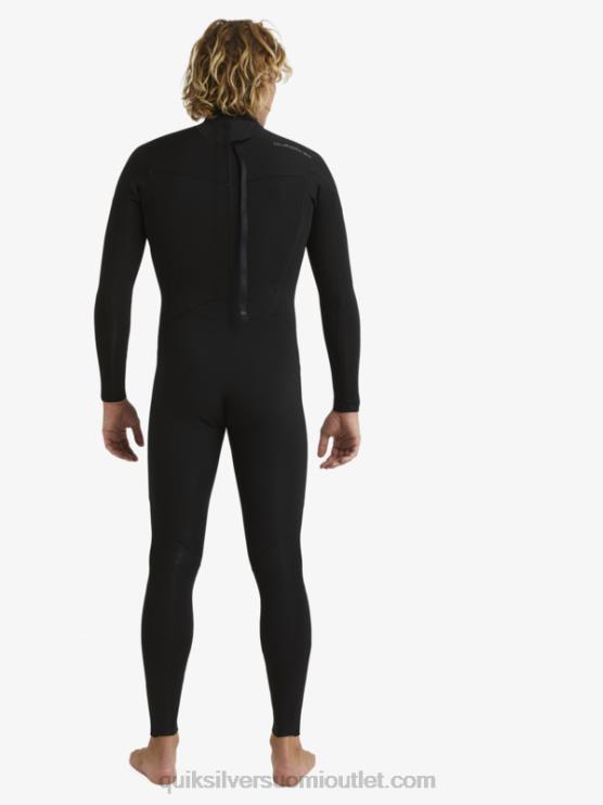 Quiksilver D6JJ928 miehet musta 3/2 päivittäistä käyttökertaa, selkävetoketjullinen märkäpuku