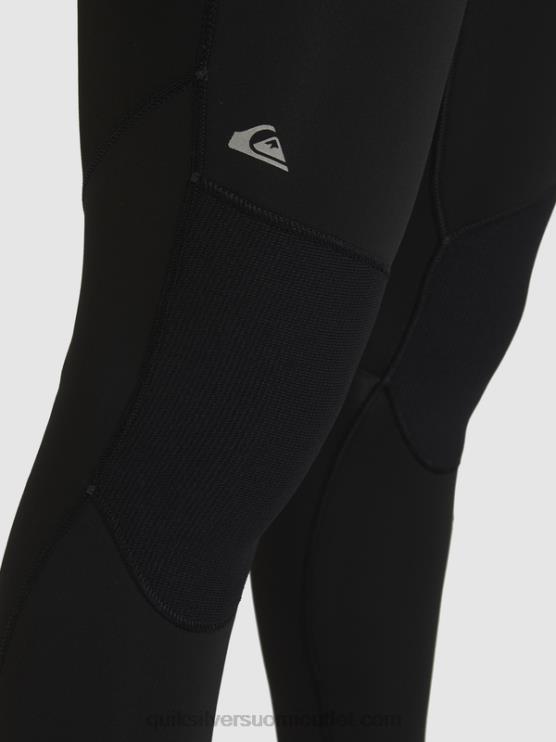 Quiksilver D6JJ928 miehet musta 3/2 päivittäistä käyttökertaa, selkävetoketjullinen märkäpuku