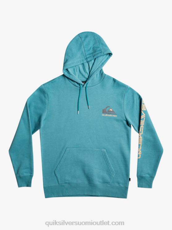 Quiksilver D6JJ1030 miehet britanen sininen omni-logolla varustettu hupullinen fleecepusero