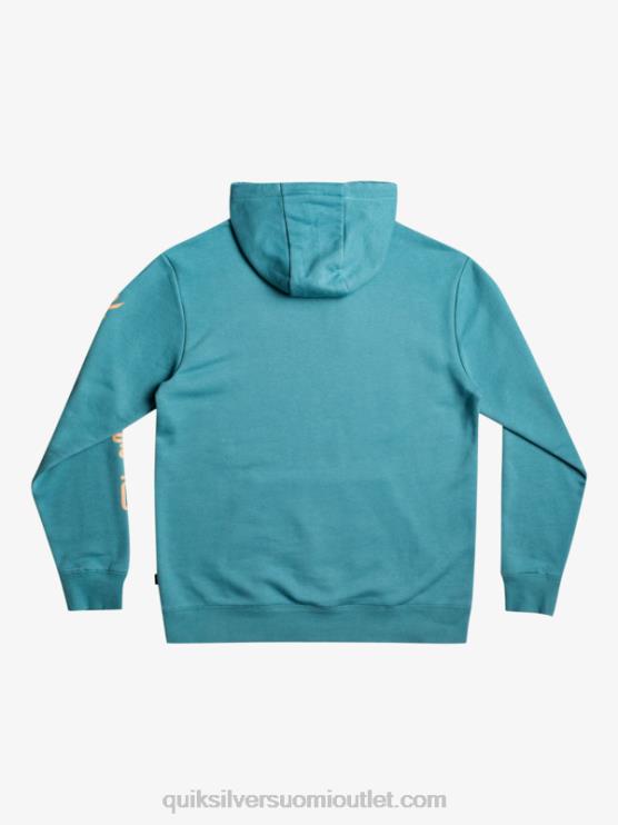 Quiksilver D6JJ1030 miehet britanen sininen omni-logolla varustettu hupullinen fleecepusero