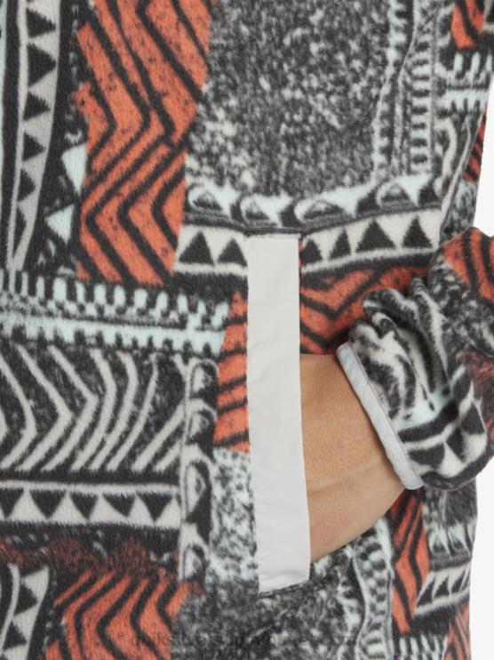 Quiksilver D6JJ1041 miehet tuore lohi puhallettu ulos ei määränpäätä fleecepuseroa