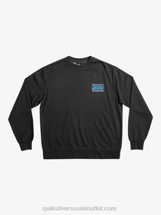 Quiksilver D6JJ1055 miehet musta neon slab collegepaita