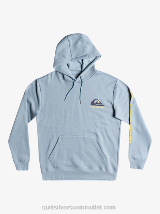 Quiksilver D6JJ1090 miehet musta omni-logolla varustettu hupullinen fleecetoppi