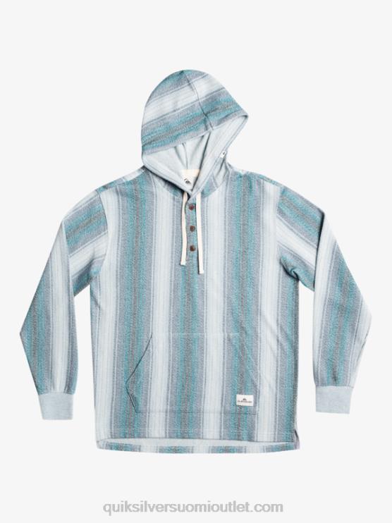 Quiksilver D6JJ1098 miehet marokon sininen baja-raita baja henley huppari
