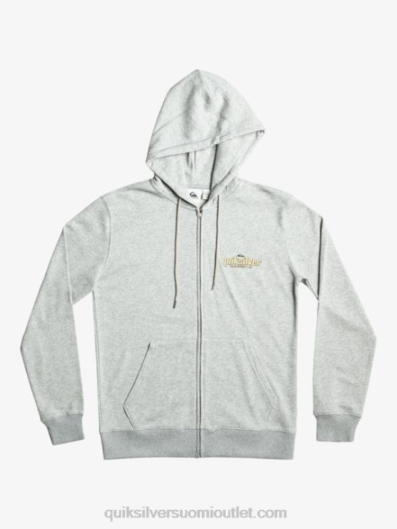 Quiksilver D6JJ1148 miehet vaaleanharmaa kanerva sana vetoketjullinen huppari
