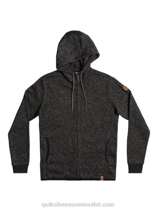 Quiksilver D6JJ1480 miehet tummanharmaa kanerva keller vetoketjullinen huppari