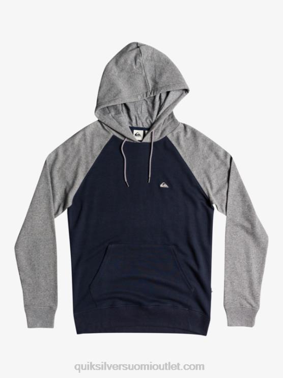 Quiksilver D6JJ1514 miehet vaaleanharmaa kanerva/musta olennaiseen vetoketjullinen huppari