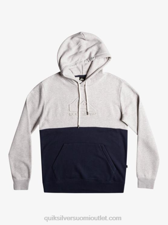Quiksilver D6JJ1682 miehet vaaleanharmaa kanerva kohokuvioitu huppari