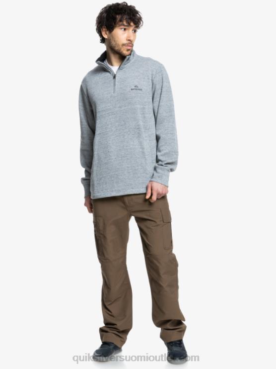 Quiksilver D6JJ1800 miehet vaaleanharmaa kanerva waterman pointurf zip pilkakaulainen collegepaita