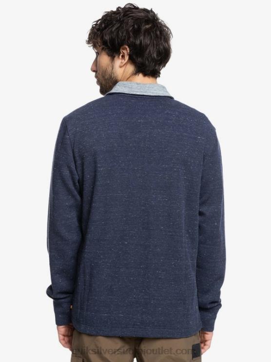 Quiksilver D6JJ1801 miehet laivastonsininen bleiseri kanerva waterman pointurf zip pilkakaulainen collegepaita