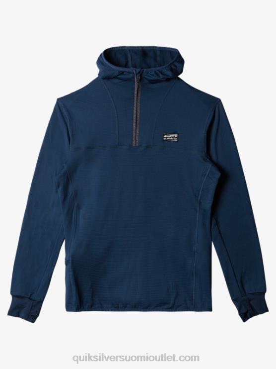 Quiksilver D6JJ1873 miehet merkki sininen jyrkkä, neljännesvetoketjullinen fleecehuppari
