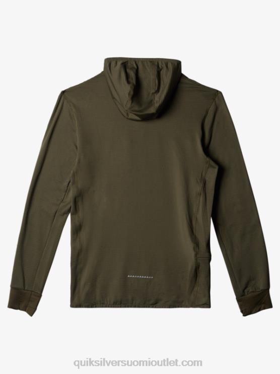 Quiksilver D6JJ1874 miehet rypäleen lehtiä jyrkkä, neljännesvetoketjullinen fleecehuppari