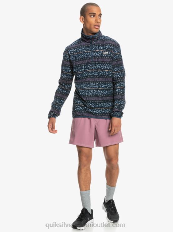 Quiksilver D6JJ1878 miehet pölyinen orkidea pohjoismainen kanava aker Quarter fleece -villapaita