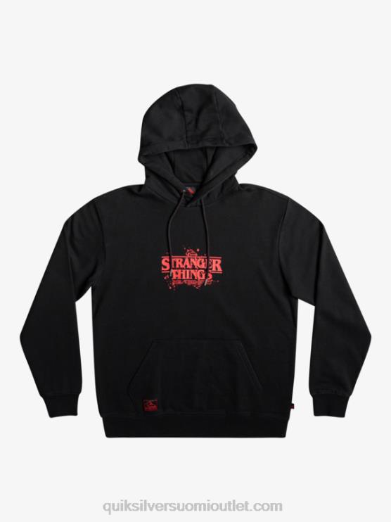 Quiksilver x Stranger D6JJ1806 miehet musta asiat virallinen logohuppari