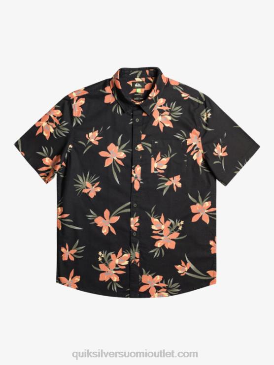 Quiksilver D6JJ1087 miehet musta loma pyhä lyhythihainen paita