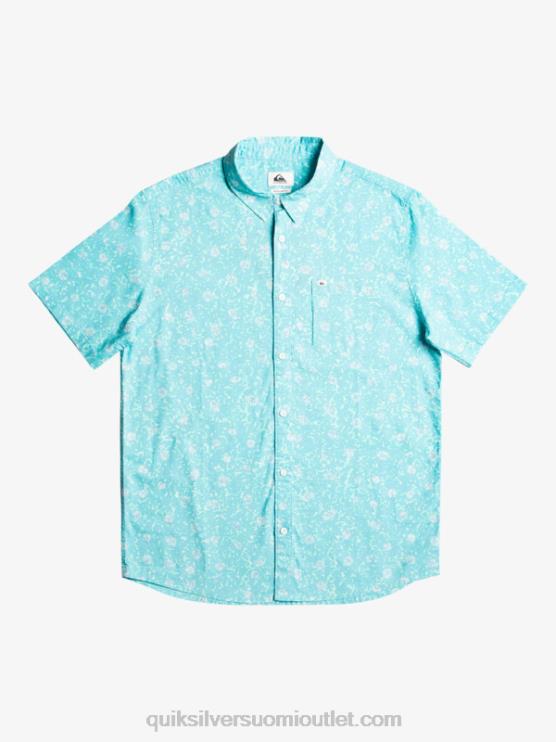 Quiksilver D6JJ1230 miehet taivaansininen täyteläinen sumu pehmeä fuzz lyhythihainen paita