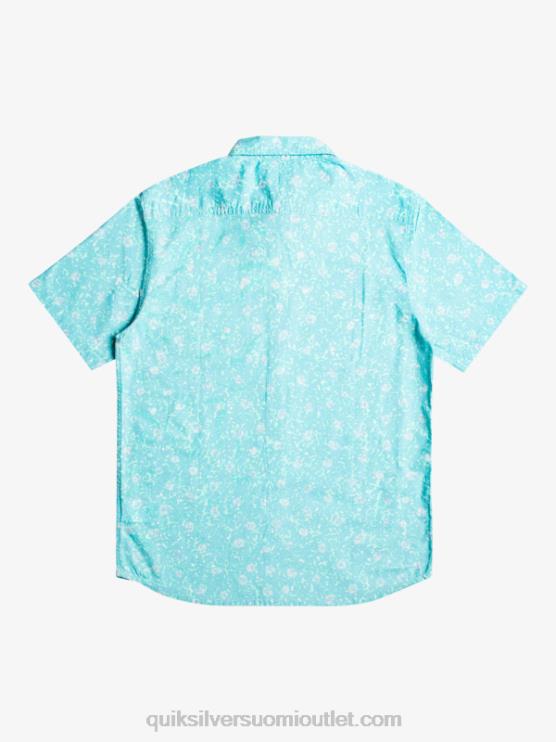 Quiksilver D6JJ1230 miehet taivaansininen täyteläinen sumu pehmeä fuzz lyhythihainen paita