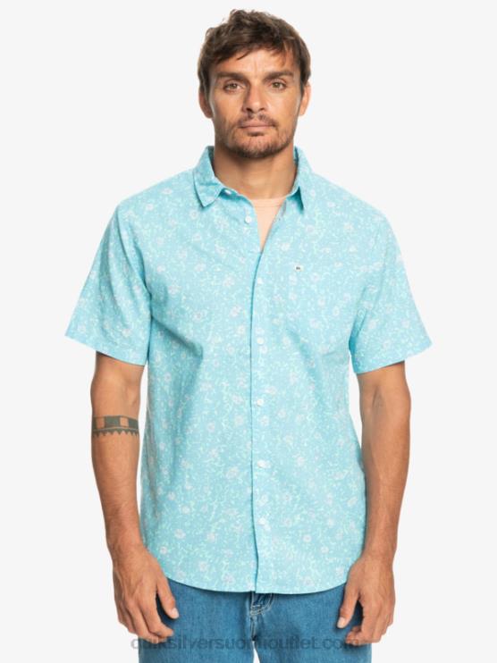 Quiksilver D6JJ1230 miehet taivaansininen täyteläinen sumu pehmeä fuzz lyhythihainen paita