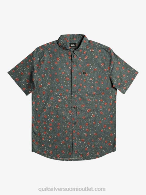 Quiksilver D6JJ1231 miehet tumma liuskekivi pehmeä sumu pehmeä fuzz lyhythihainen paita