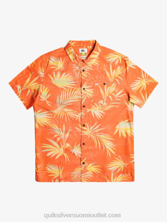 Quiksilver D6JJ1241 miehet tuoretta lohta revittynä revitty puuvillainen lyhythihainen paita