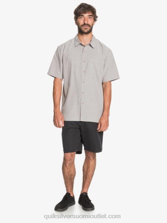 Quiksilver D6JJ1301 miehet piikiviharmaa centinella Waterman centinela premium ryppyjä ehkäisevä paita