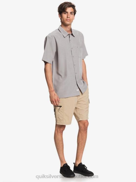 Quiksilver D6JJ1301 miehet piikiviharmaa centinella Waterman centinela premium ryppyjä ehkäisevä paita