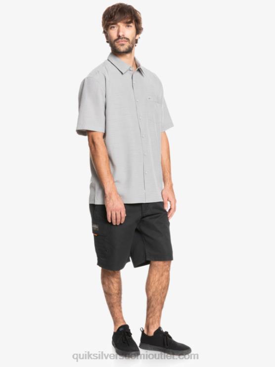 Quiksilver D6JJ1301 miehet piikiviharmaa centinella Waterman centinela premium ryppyjä ehkäisevä paita