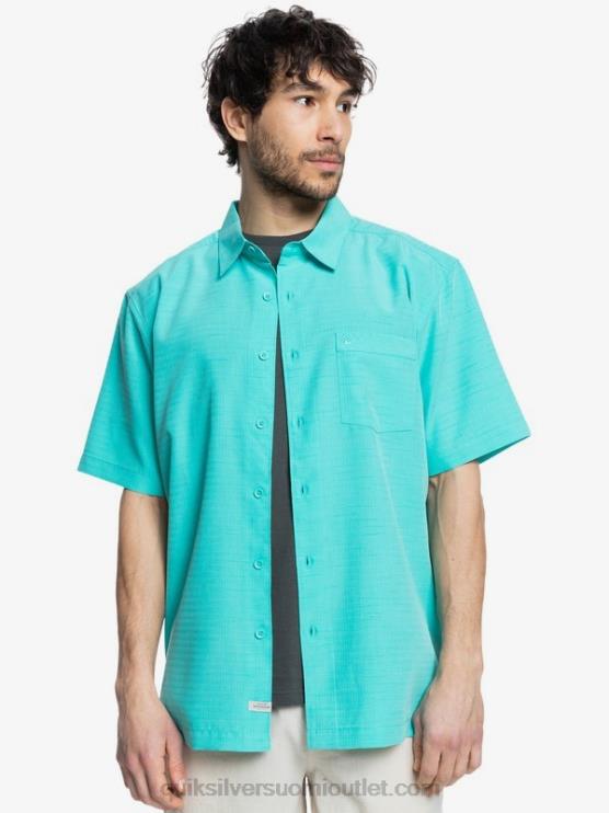 Quiksilver D6JJ1308 miehet sininen turkoosi centinella Waterman centinela premium ryppyjä ehkäisevä paita