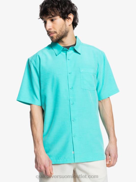 Quiksilver D6JJ1308 miehet sininen turkoosi centinella Waterman centinela premium ryppyjä ehkäisevä paita